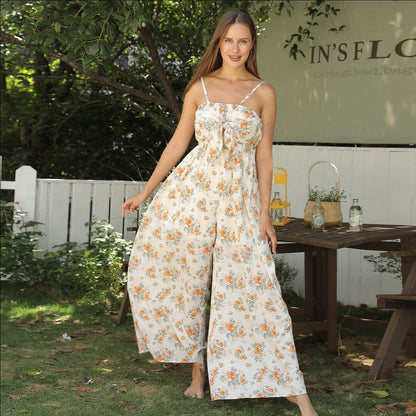 Women's Fashion Simple Printed Romper - Holy Mango Store