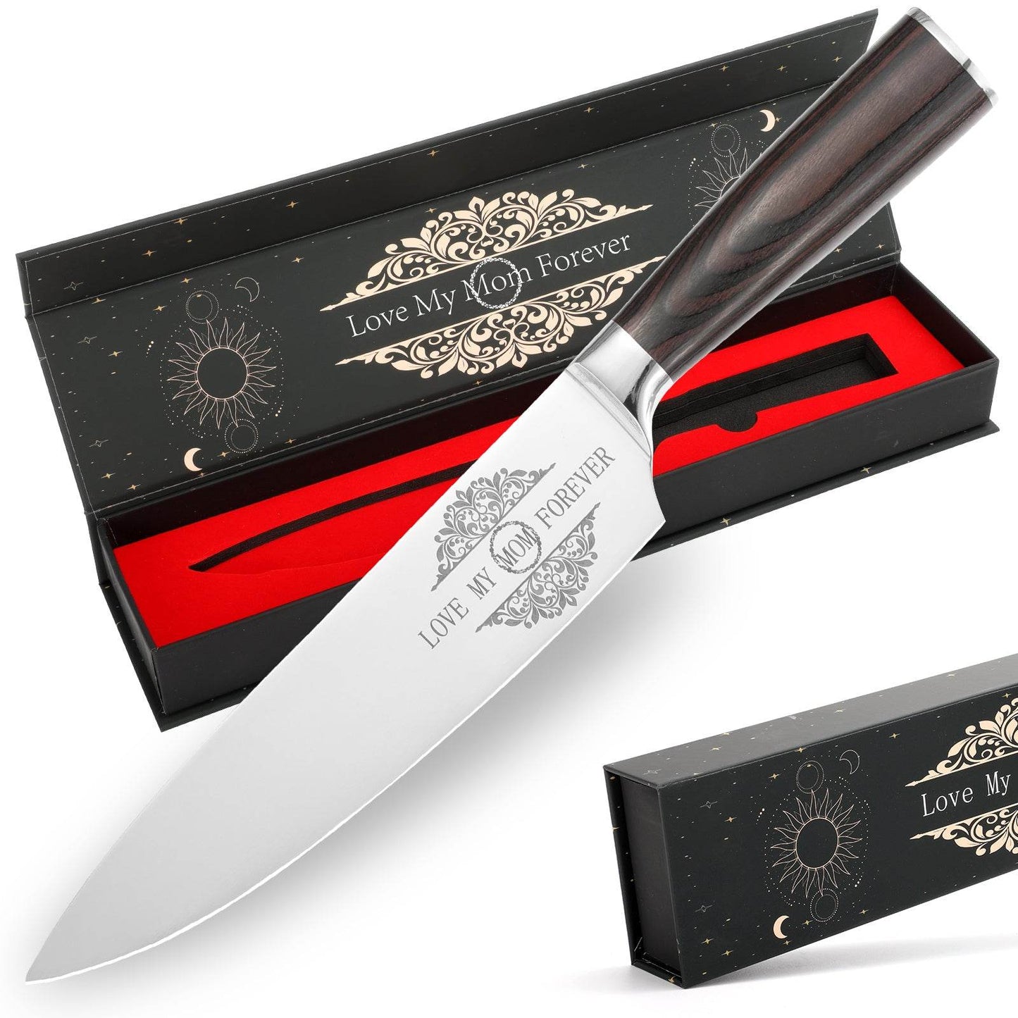 Gifts For Dad, Mom, Wife, Husband 8 Inch Chef Knife For Fathers Day Dad,Valentines Day, Mothers Day Gifts, Japanese 5cr15mov Kitchen Gyuto Chef Knives With Sheath - Holy Mango Store