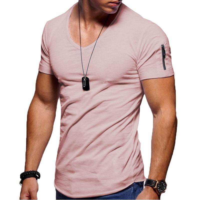 Men's Short Sleeve Cotton Casual T-shirt - Holy Mango Store