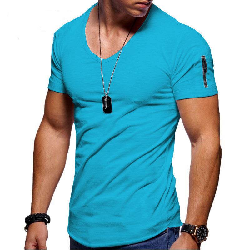 Men's Short Sleeve Cotton Casual T-shirt - Holy Mango Store