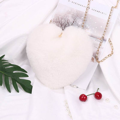 Love Bags For Women Plush Chain Shoulder Bags Valentine's Day Party Bag - Holy Mango Store