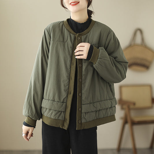 Retro Puff Cotton Jacket – Short & Cozy Winter Coat