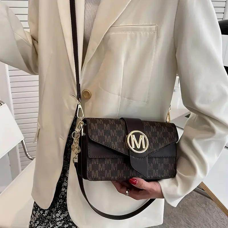 Stylish Shoulder Bag For Women, Simple PU Leather Flap Crossbody Bag, Fashionable Purse & Handbags - Holy Mango Store