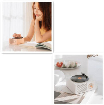 Wireless mini portable retro phonograph Bluetooth-compatible speaker - Holy Mango Store
