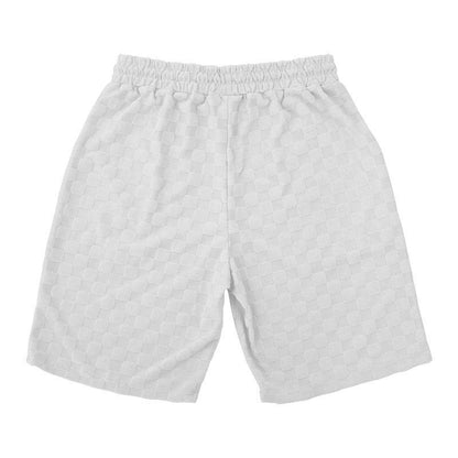 Jacquard Plaid Loose Straight Casual Shorts Suit - Holy Mango Store