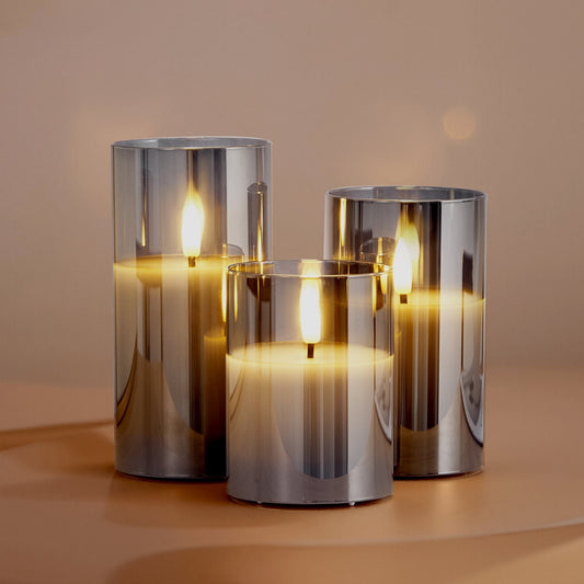 Flameless LED Candle Trio – Realistic Flicker with Remote & Timer