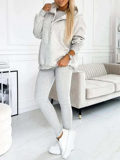 Women’s Vest Hoodie & Pants Set – Sleek 2‑ or 3‑Piece Active Luxe