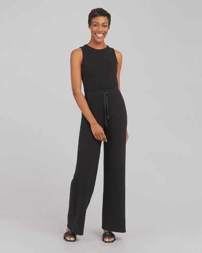 Women's Sleeveless Lace-Up Jumpsuit – One-Piece Pantsuit