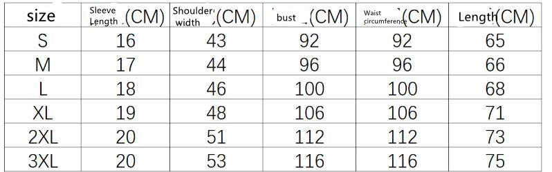 size chart for faith themed t shirt showing measurements for sleeve length shoulder width bust waist and length