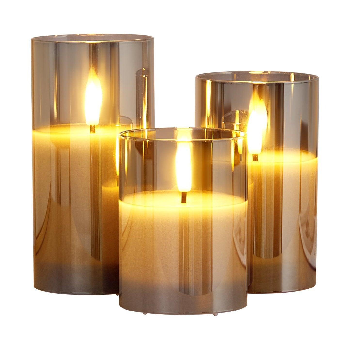 Flameless LED Candle Trio – Realistic Flicker with Remote & Timer