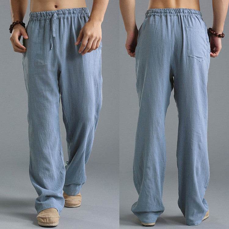 Men's Breathable Linen Loose Casual Sports Pants - Holy Mango Store