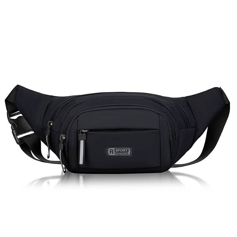 Holy Mango Store mens crossbody bag with multiple pockets in black for convenient storage