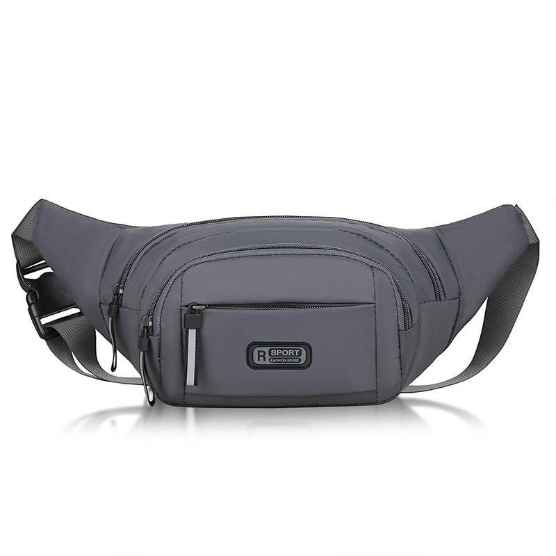 Holy Mango Store mens crossbody bag with multiple pockets in gray for organized and convenient carrying