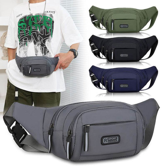 Holy Mango Store mens crossbody bag with multiple pockets in gray, black, navy, and green colors