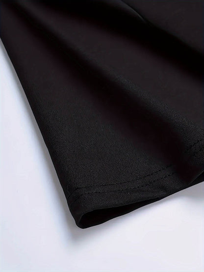 Black fabric detail of summer faith tee for men from Holy Mango Store showing quality stitching