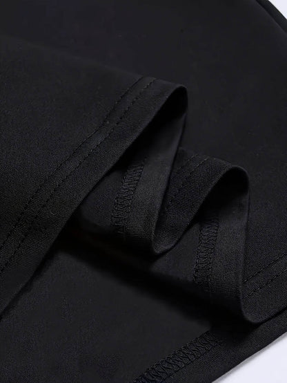 Close-up of black fabric stitching on Holy Mango Store summer faith tee for men
