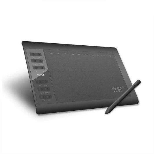 Holy Mango Store 10 inch artist drawing tablet with black stylus and shortcut keys for digital art