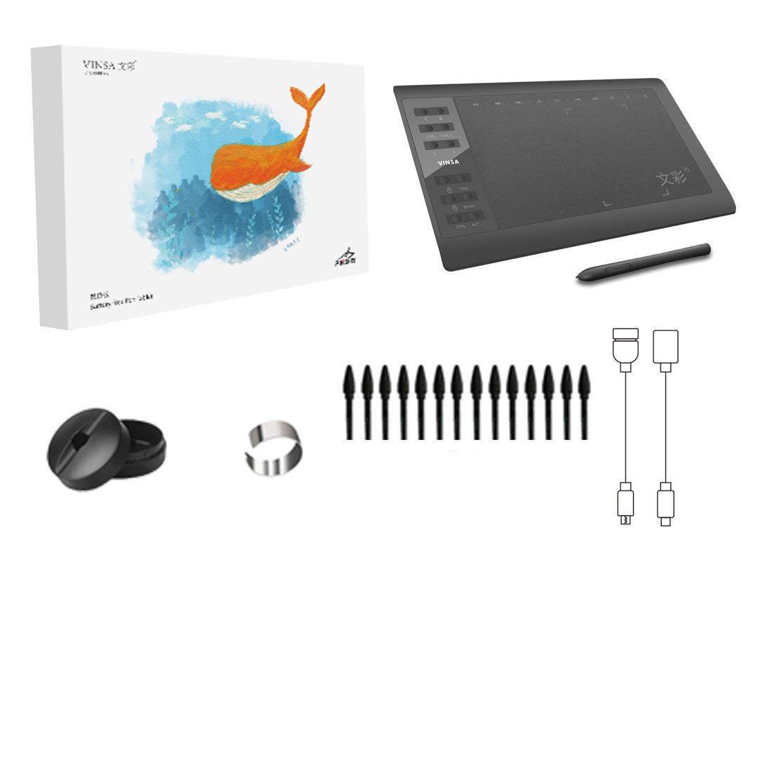 Holy Mango Store 10 inch artist drawing tablet with pen and accessories for digital art