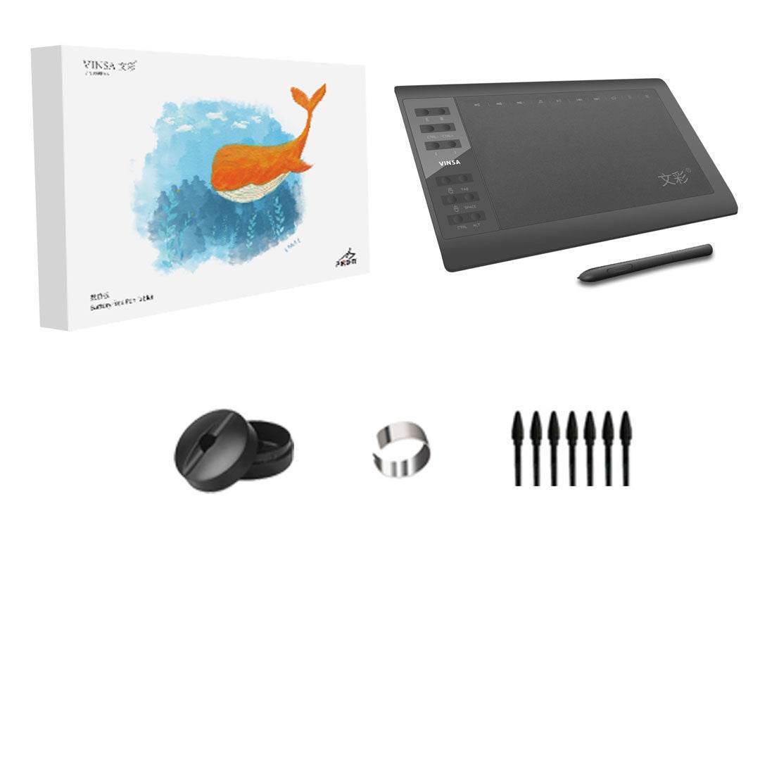 10 inch artist drawing tablet with stylus pen and replacement nibs from Holy Mango Store tech essentials