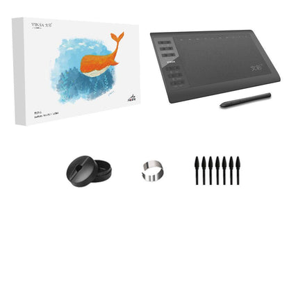 10 inch artist drawing tablet with stylus pen and replacement nibs from Holy Mango Store tech essentials